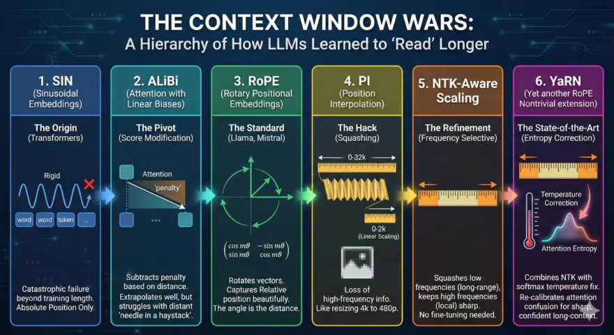 The Context Window Wars From Sinusoidal to YaRN