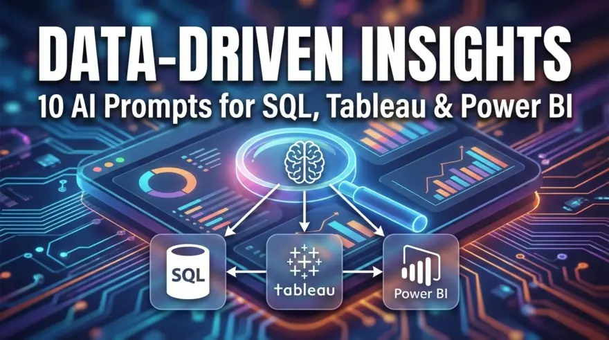 10 AI Prompts for SQL, Tableau & Power BI Tasks
