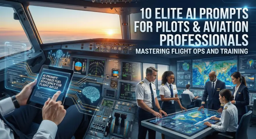 10 Elite AI Prompts for Pilots and Aviation Professionals Mastering Flight Ops and Training