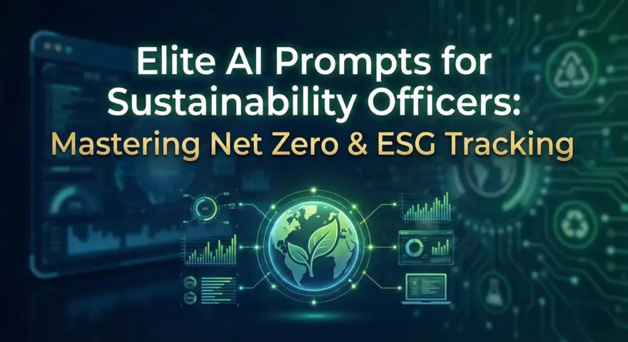Elite AI Prompts for Sustainability Officers Mastering Net Zero & ESG Tracking