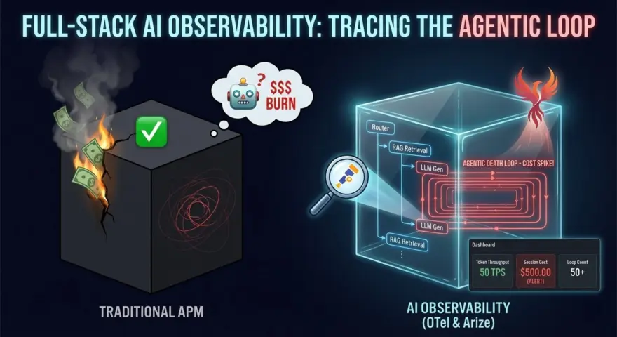 Full-Stack AI Observability Tracing Agentic Loops with OpenTelemetry & Arize