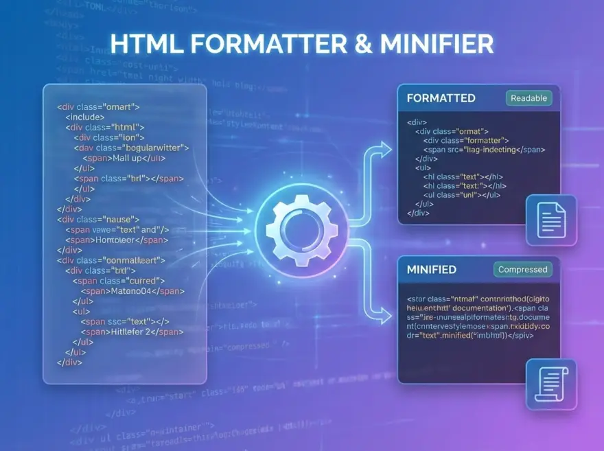 HTML Formatter & Minifier