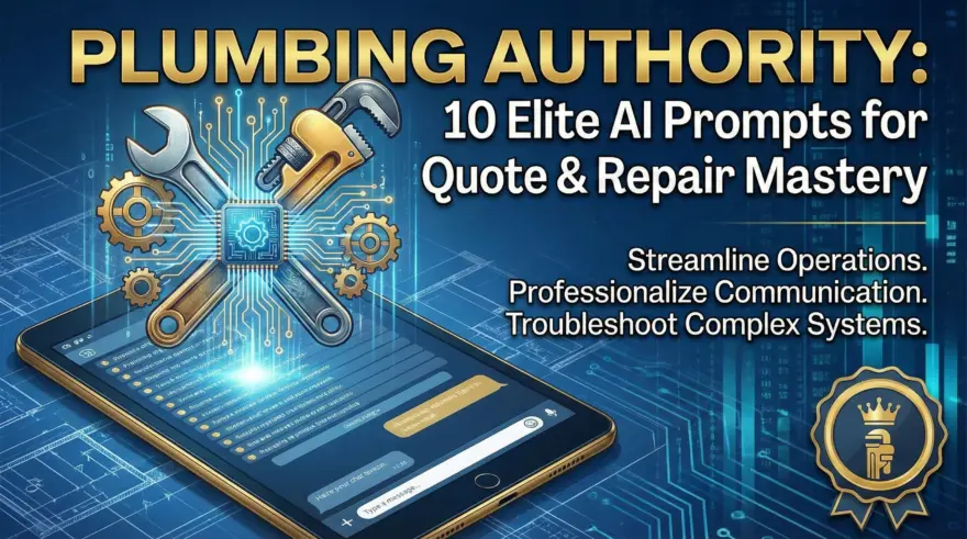 Plumbing Authority 10 Elite AI Prompts for Quote & Repair Mastery