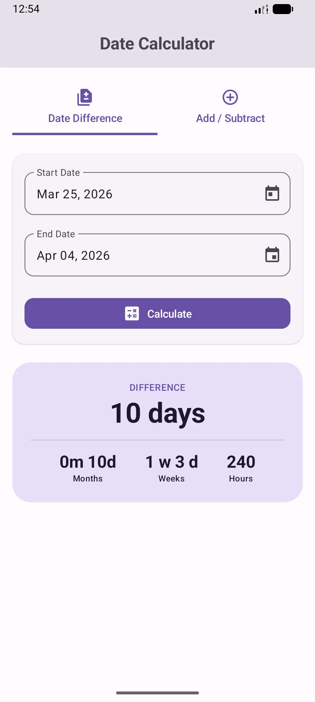 DateCalculator