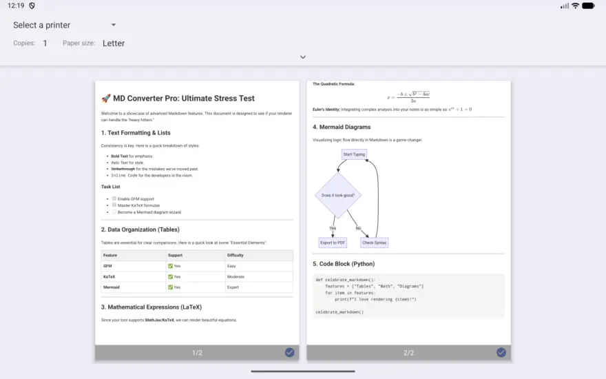 Markdown Converter app (2)