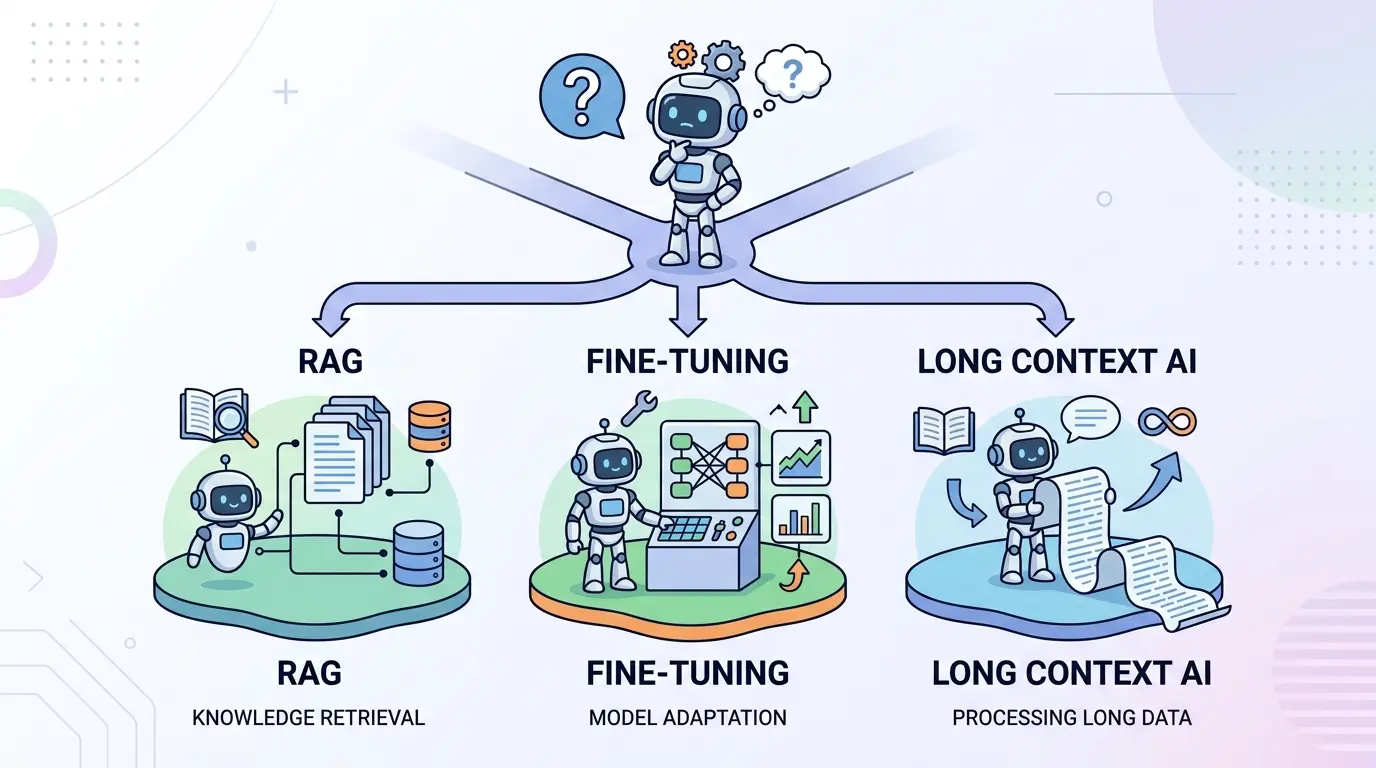 RAG vs Fine-Tuning vs Long Context